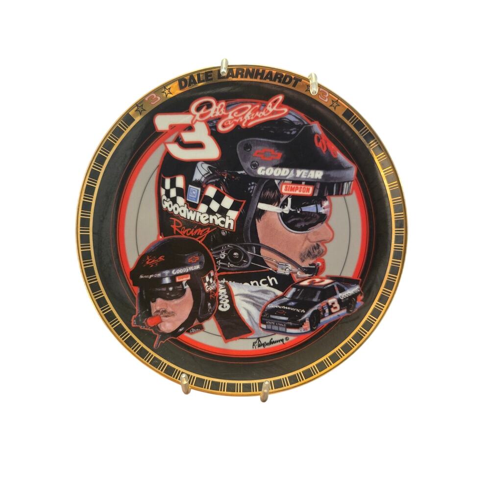 Dale Earnhardt #3 Hamilton Collection Plate Back In Black Drivers Victory Lane